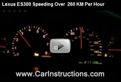 Lexus ES300 Speeding Over 260 KM/H